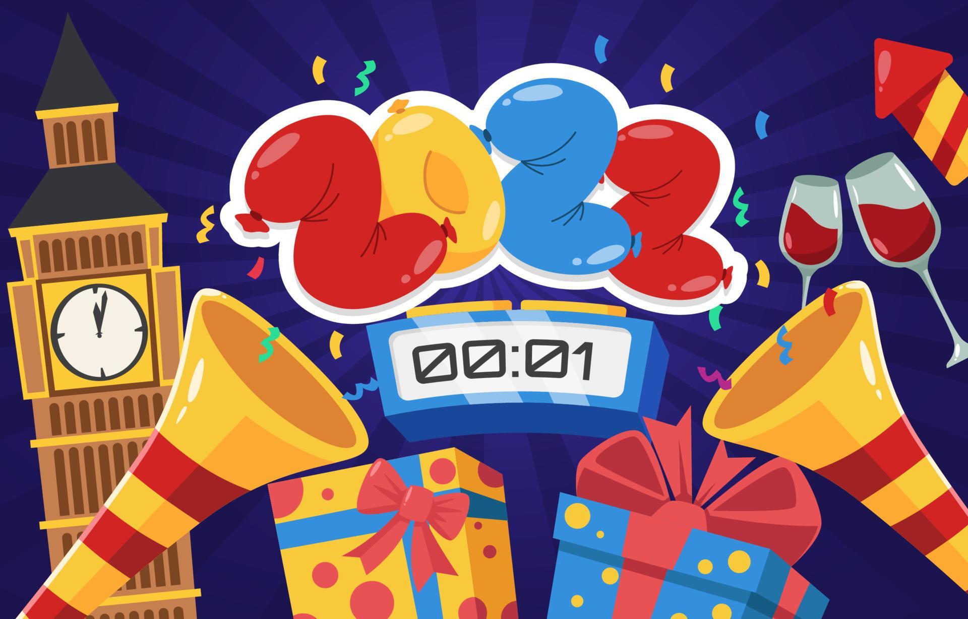 New Year Count Down Background 3601019 Vector Art at Vecteezy