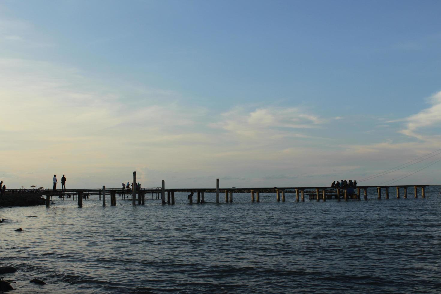 sunset on the beach photo