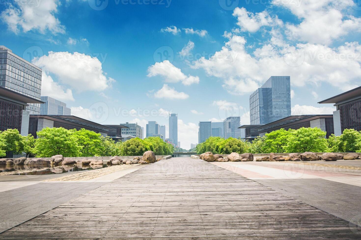 park in lujiazui financial center, Shanghai, China photo