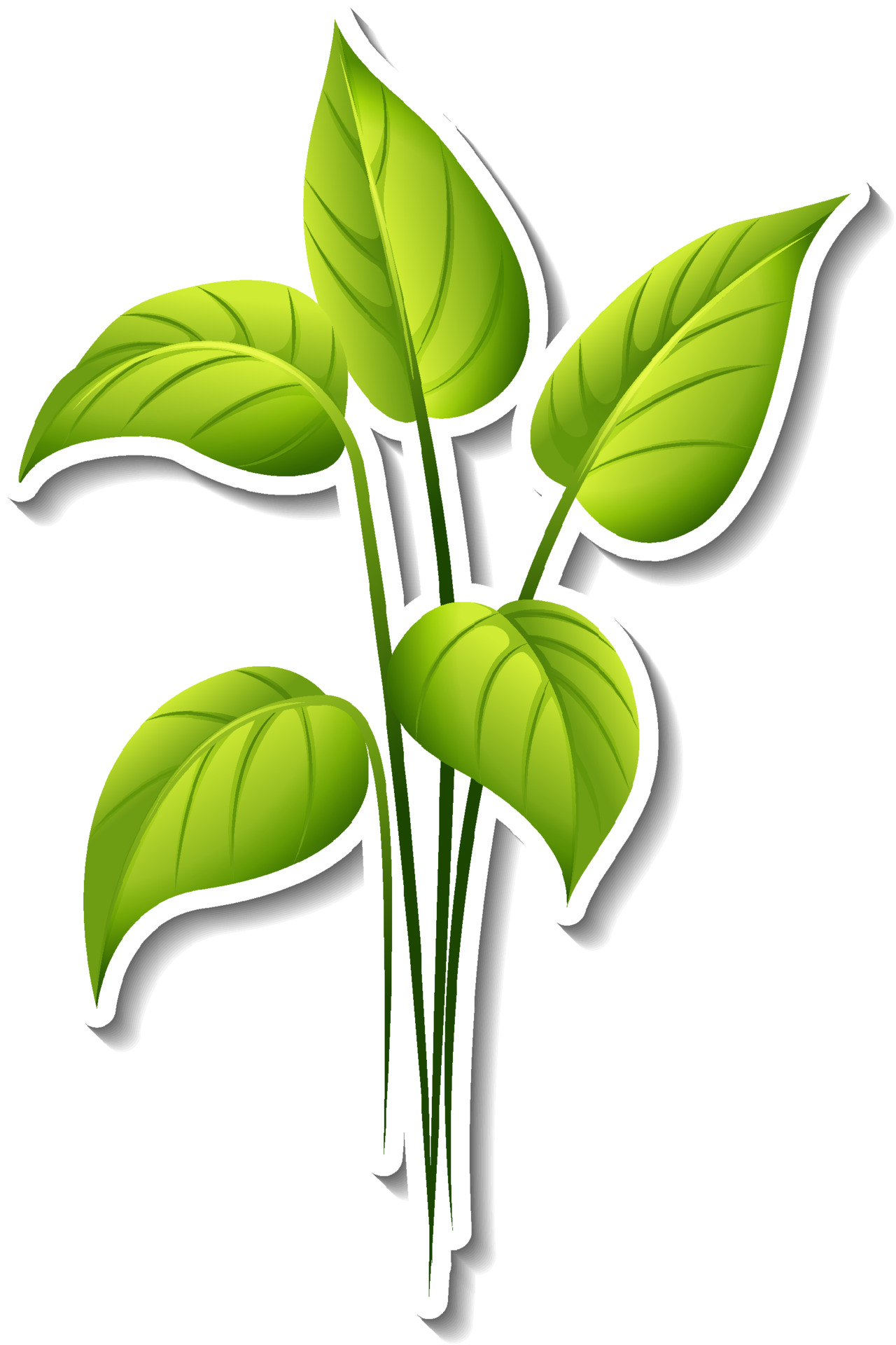 Tree sticker on white background 3601437 Vector Art at Vecteezy