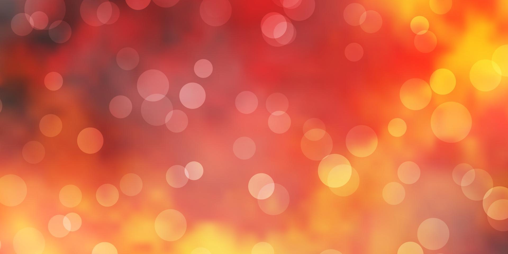 Light Orange vector background with spots.