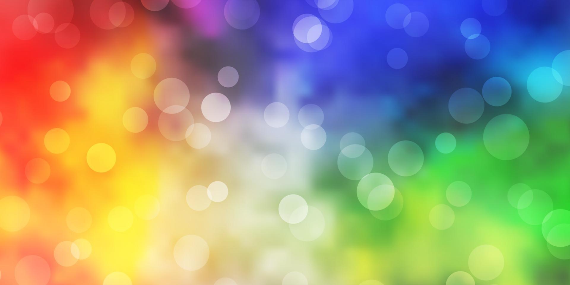 Light Multicolor vector background with spots.