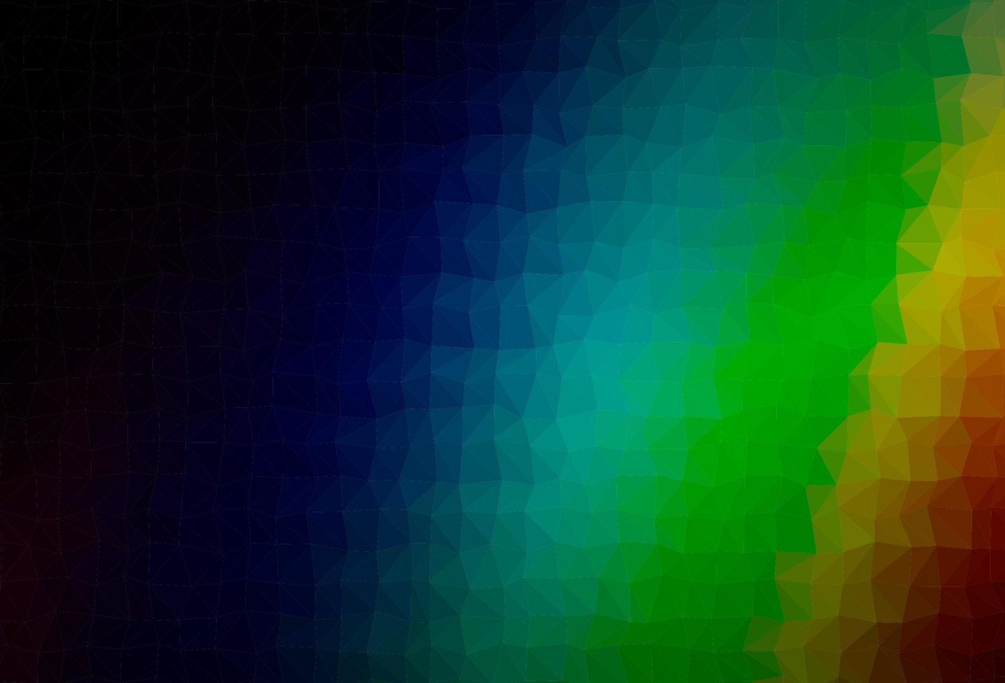 Dark Multicolor, Rainbow vector triangle mosaic texture.