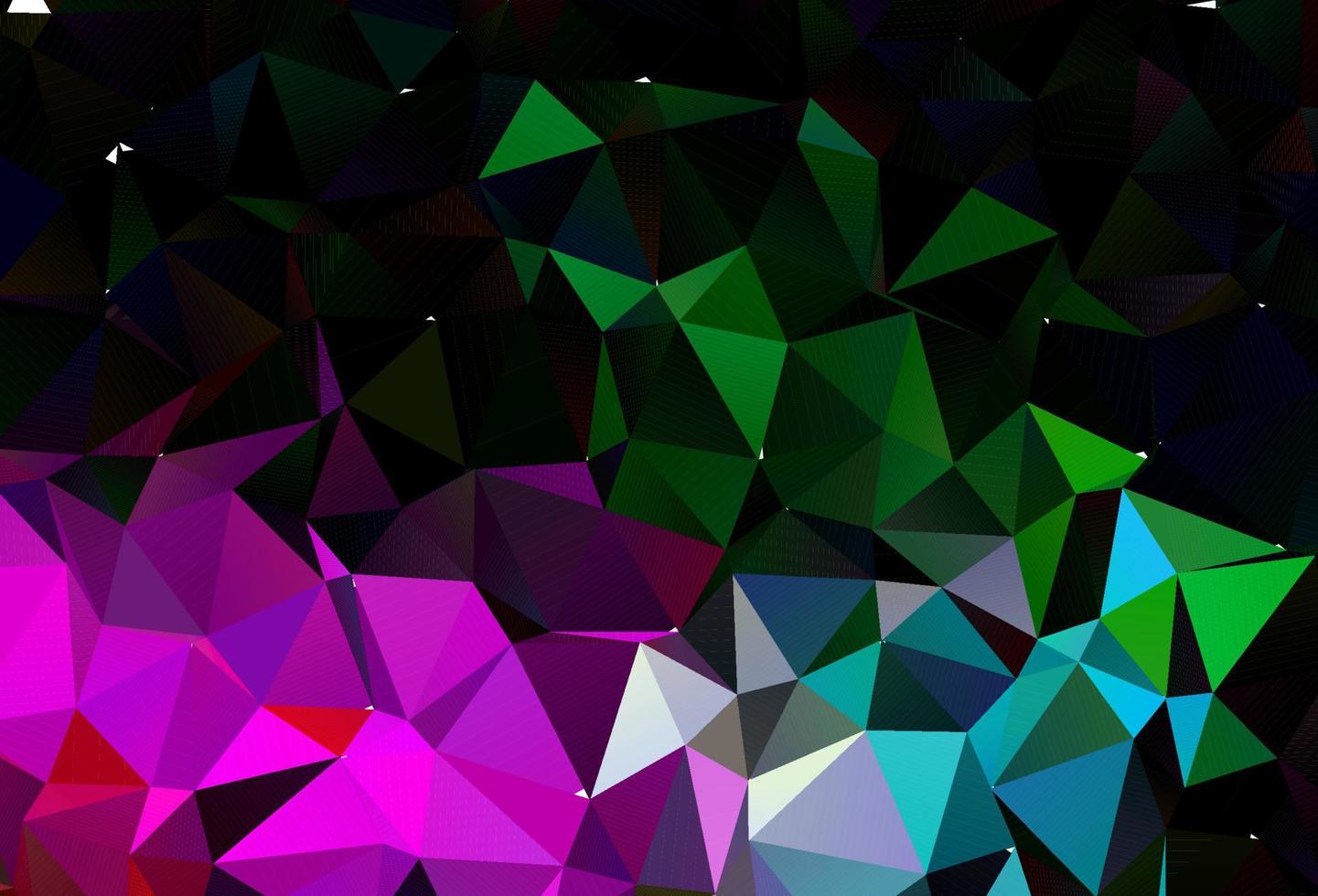 Dark Multicolor, Rainbow vector low poly layout.