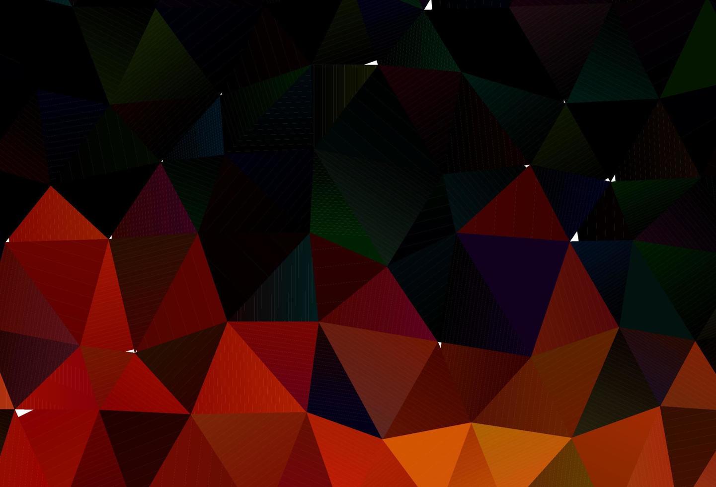 Dark Orange vector abstract mosaic pattern.