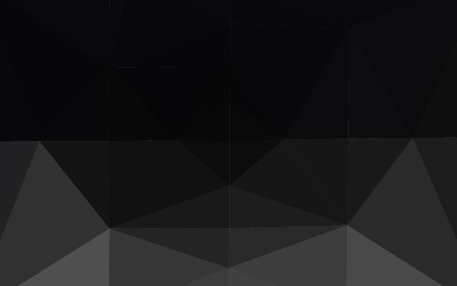 Dark Black vector polygon abstract layout.