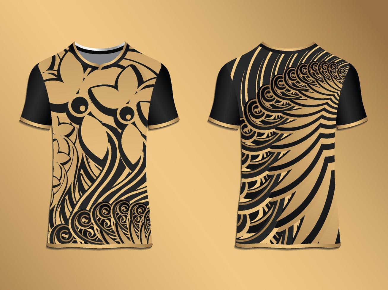 Abstract Swirl Tshirt Ornamental Design vector