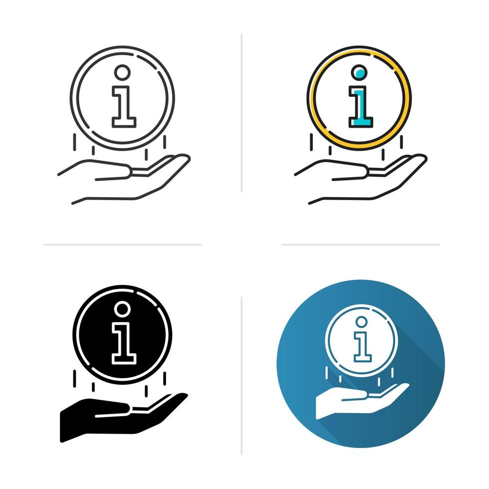 Information industry icon vector