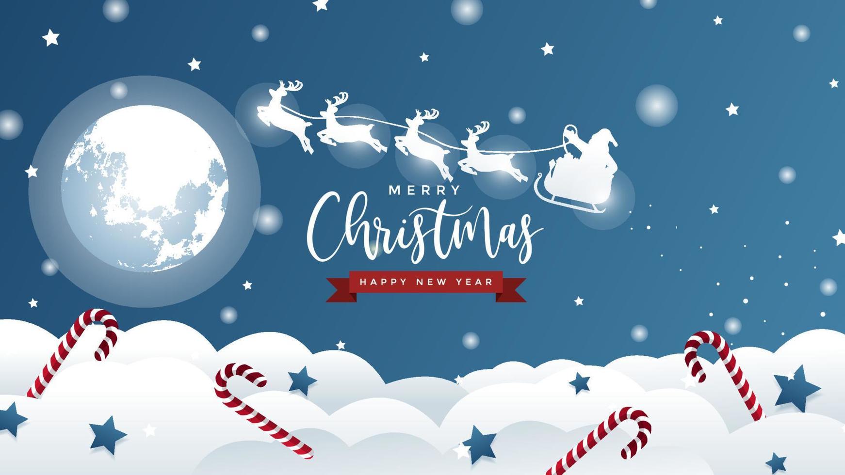 Merry Christmas illustration background. vector