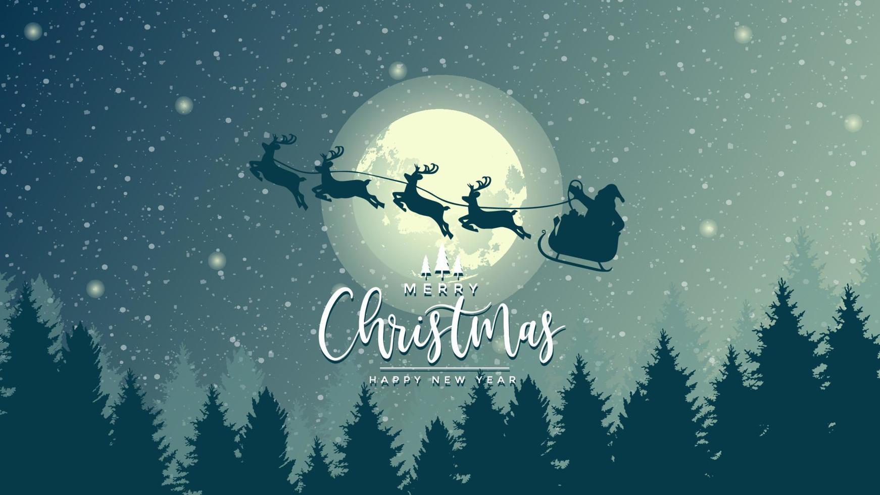 Merry Christmas illustration background. vector