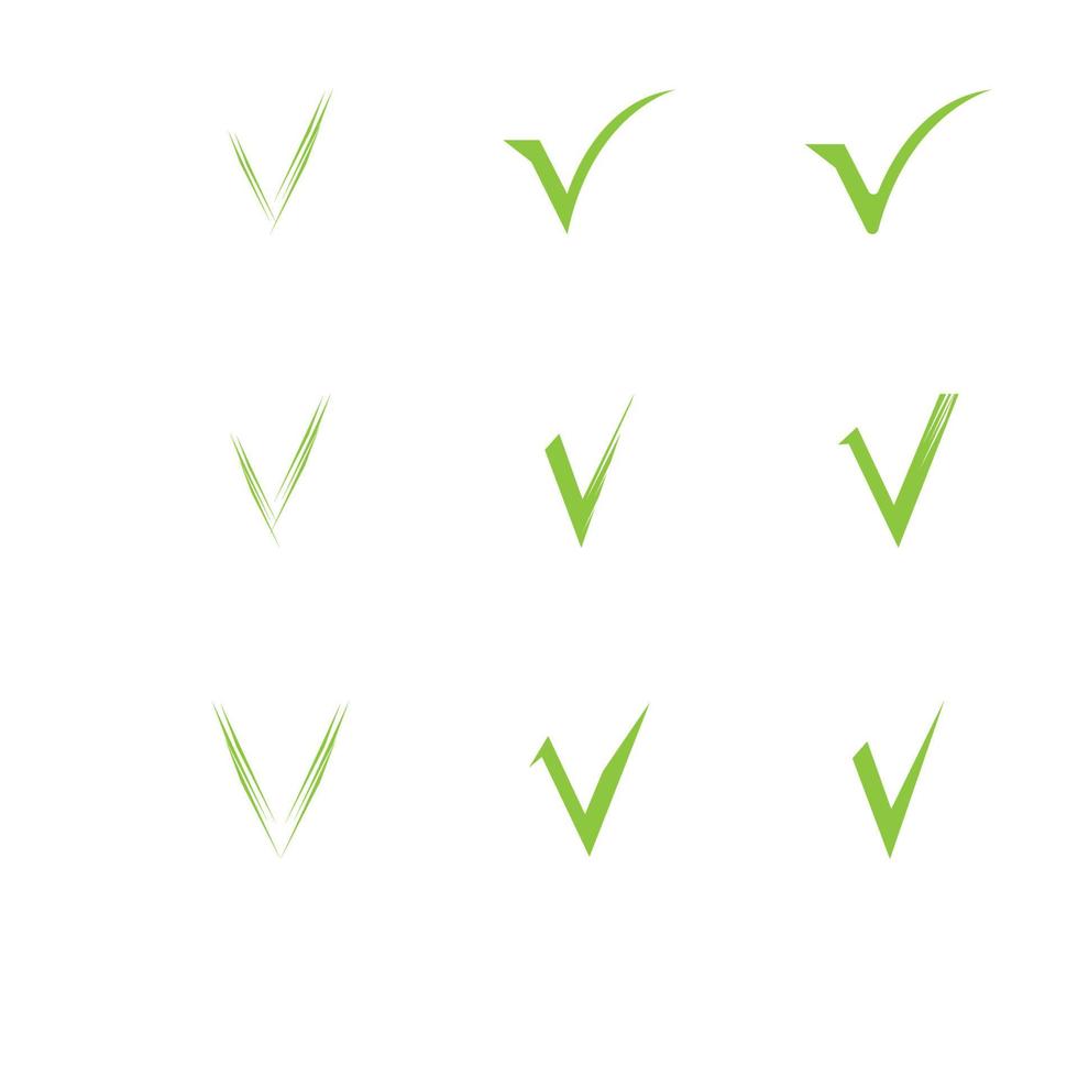 check mark logo illustration design template vector