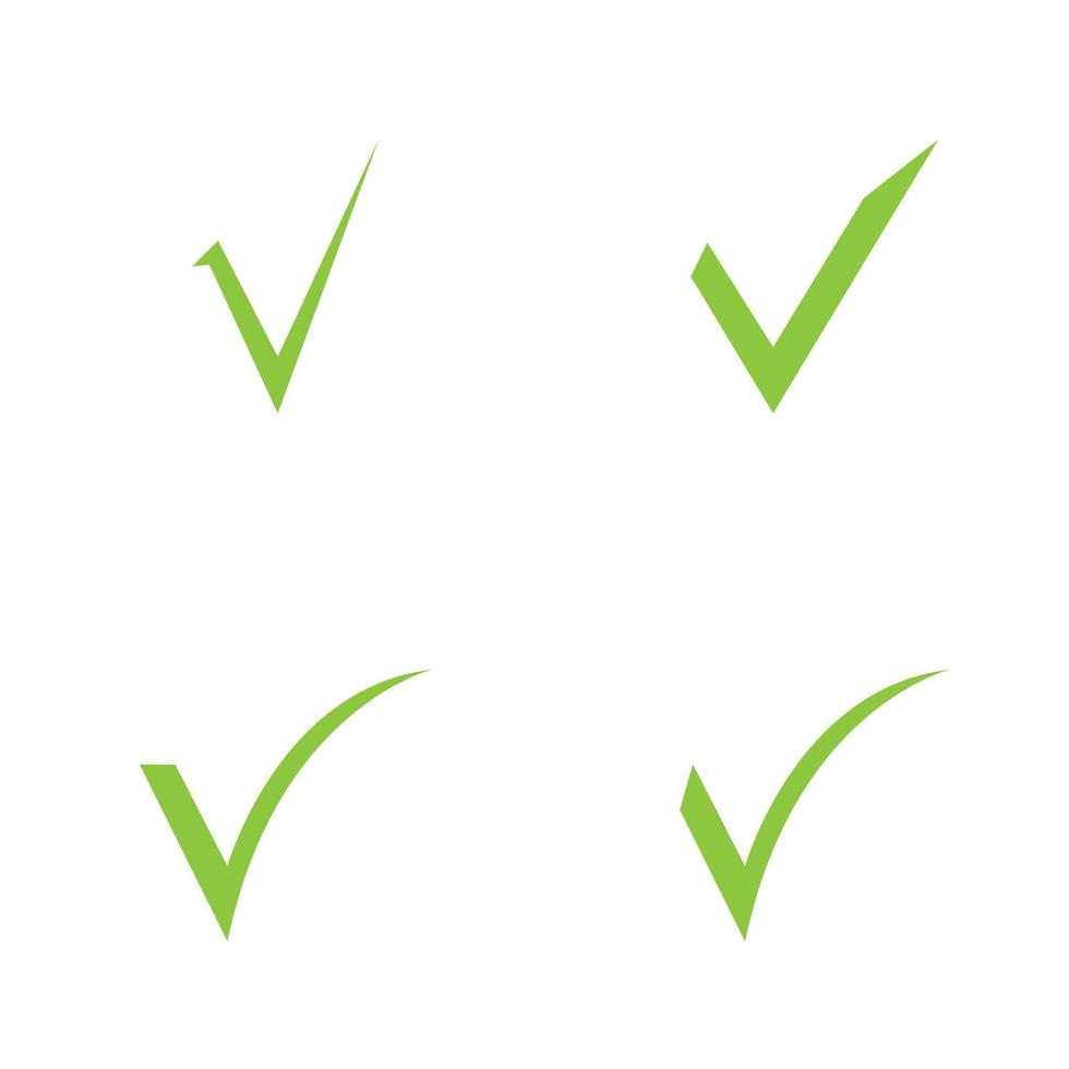 check mark logo illustration design template vector