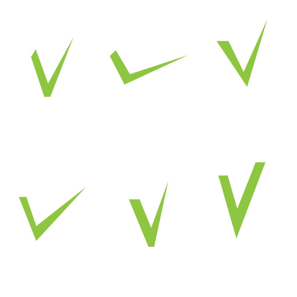 check mark logo illustration design template vector