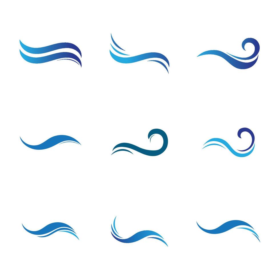 Water wave icon vector