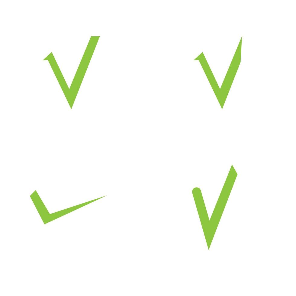check mark logo illustration design template vector