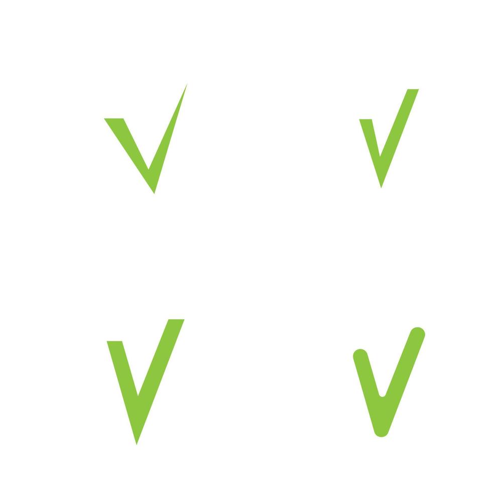 check mark logo illustration design template vector