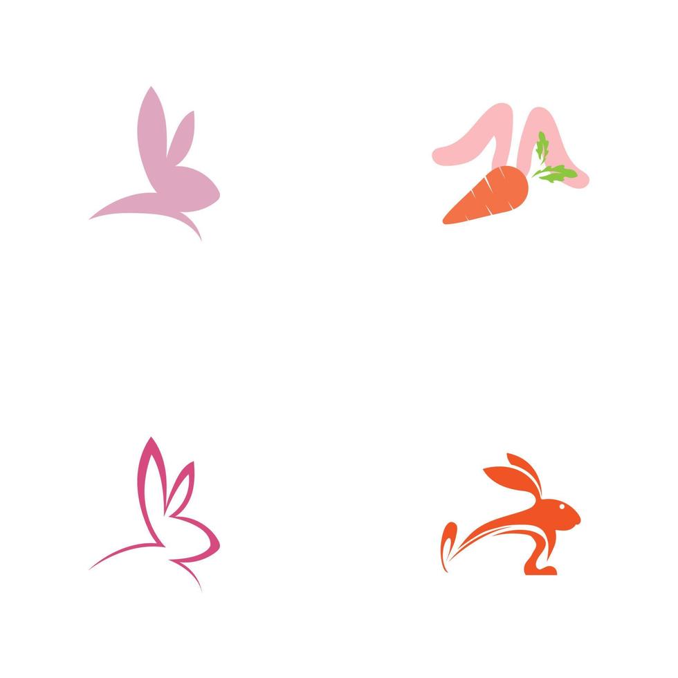 rabbit logo vector