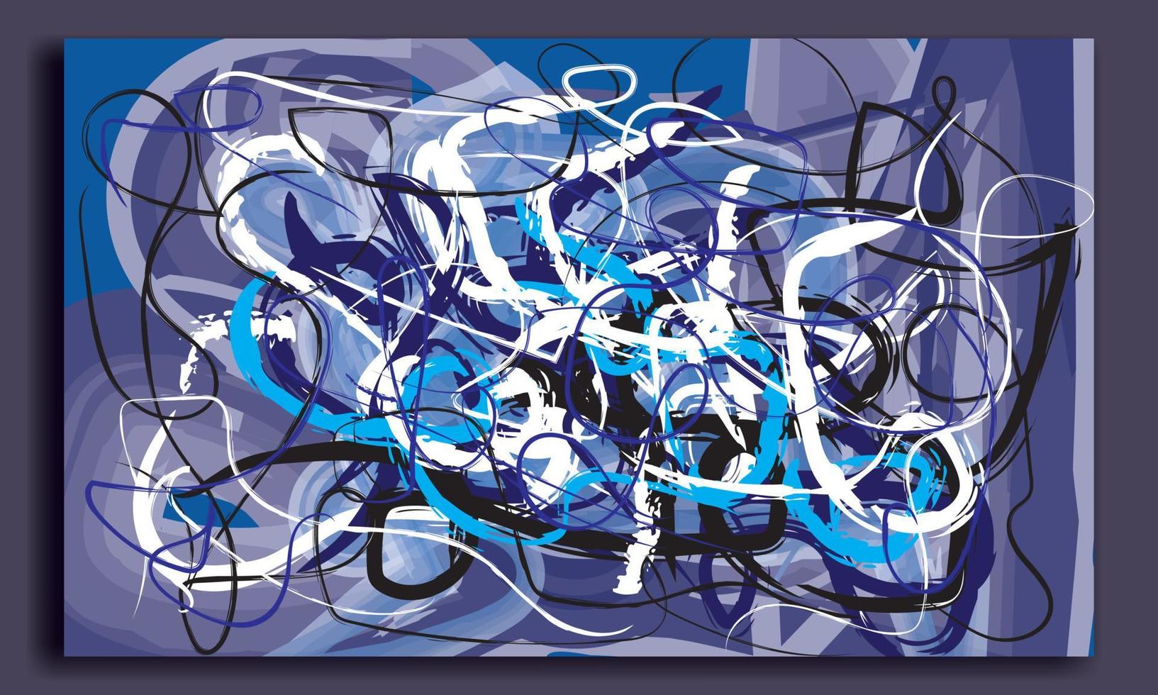 pintura abstracta colorida vector