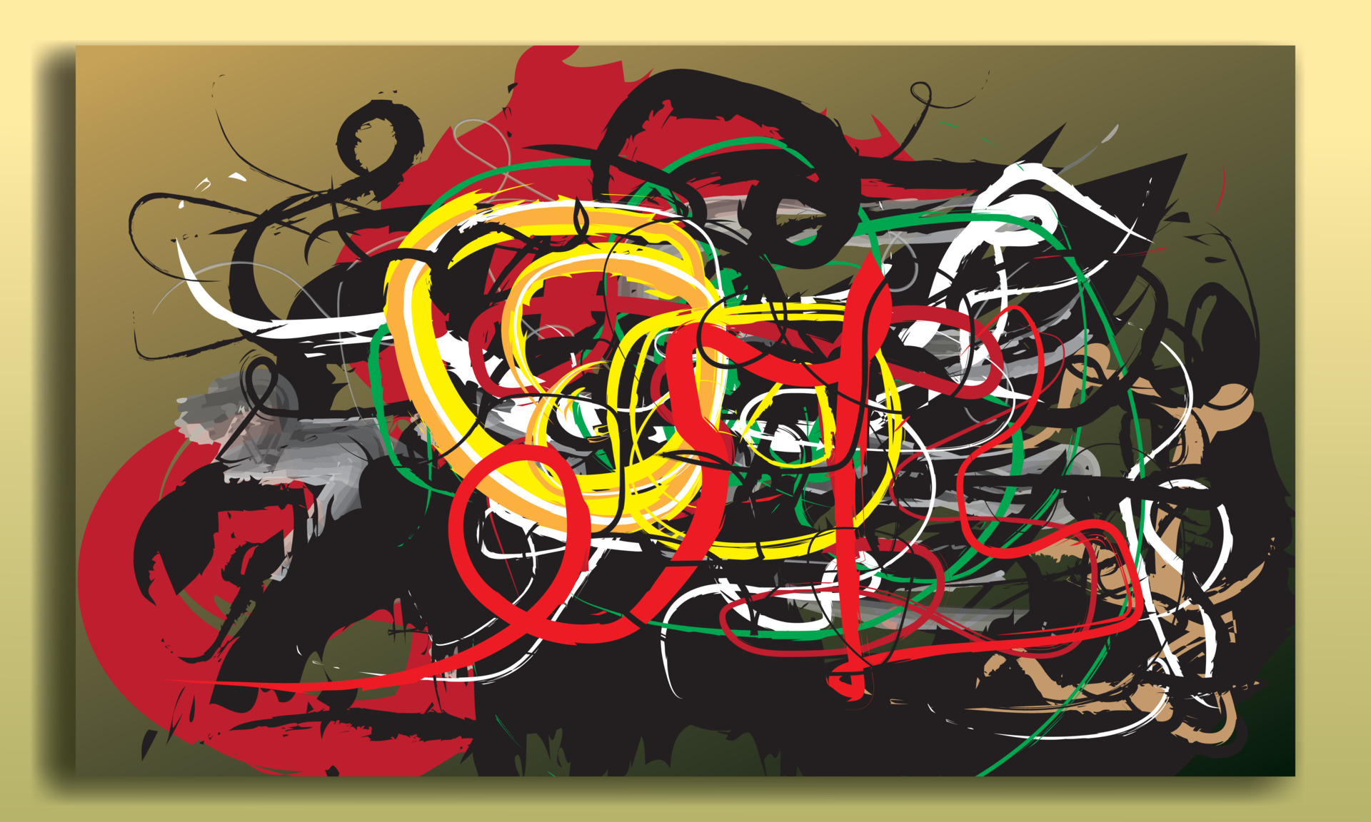 Colorful abstract painting 3603512 Vector Art at Vecteezy