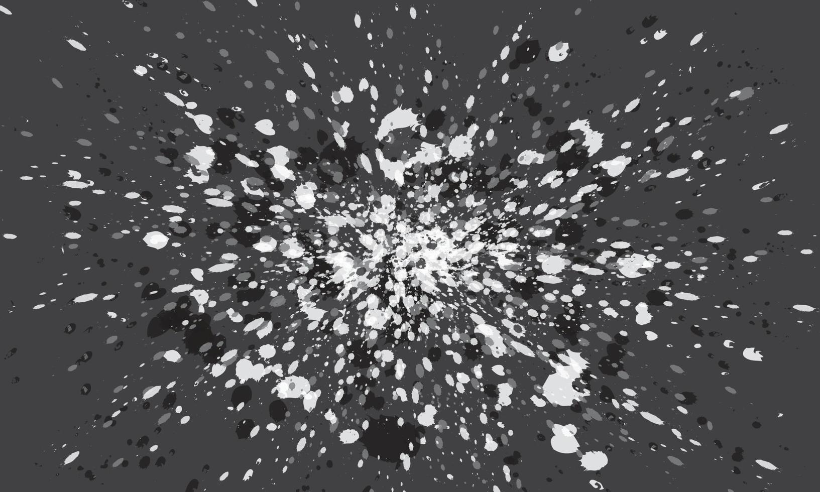 Black and white abstract painting vector