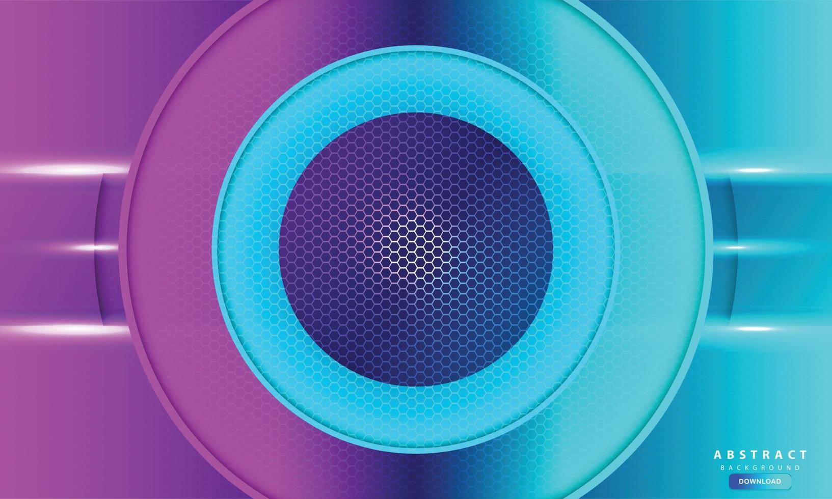 purple light hexagon abstract background vector