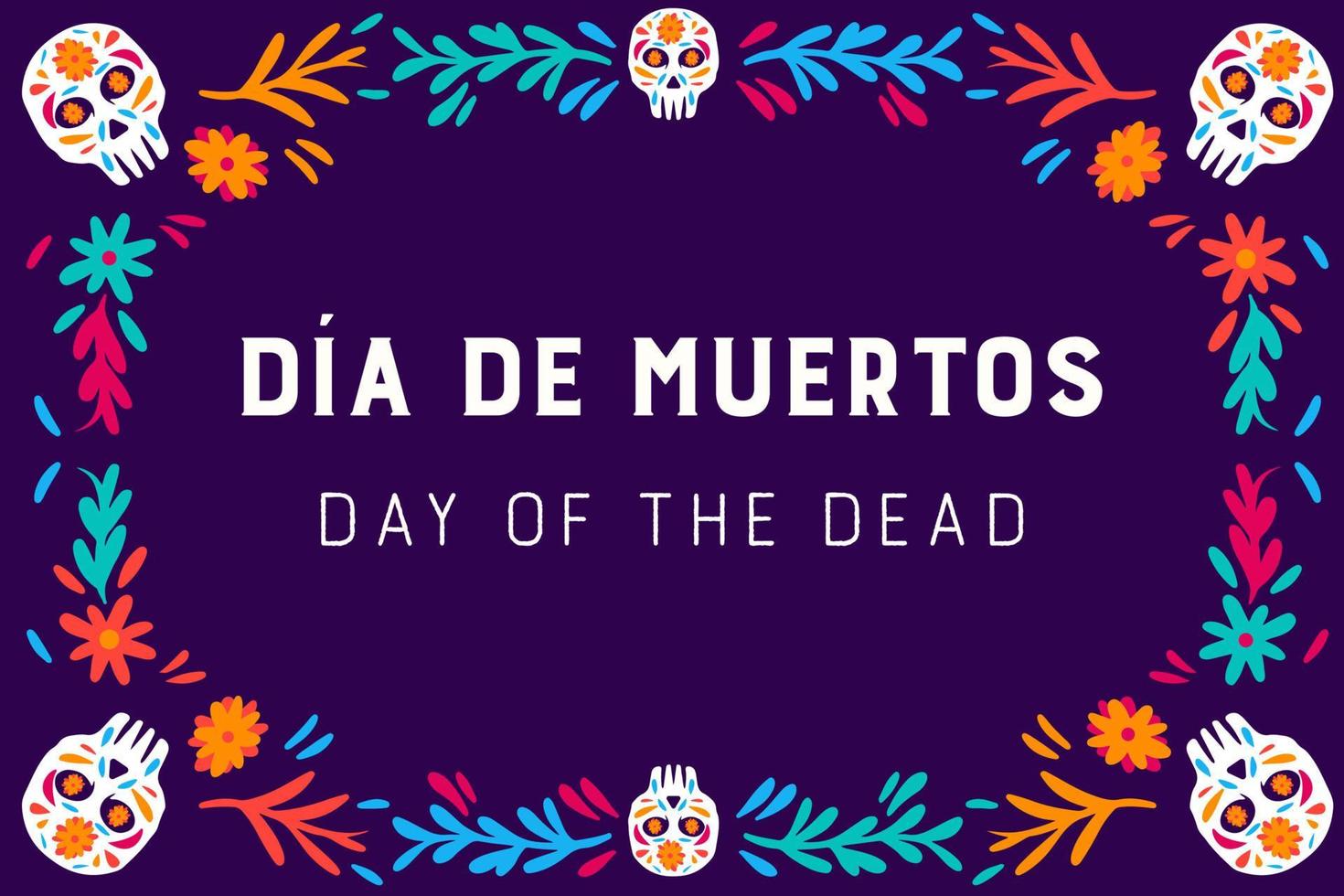 dia de muertos. dia de los Muertos. vector de fondo