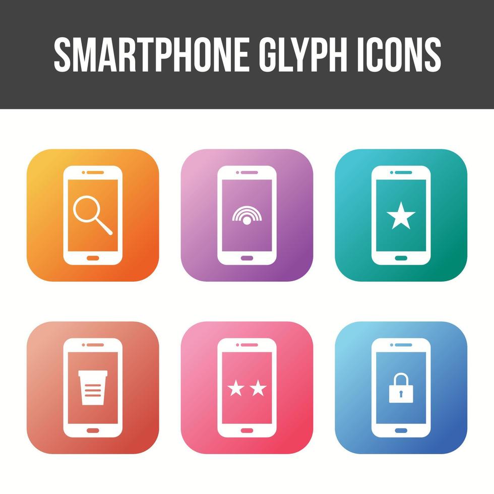 Mobile Apps Vector Icon Set
