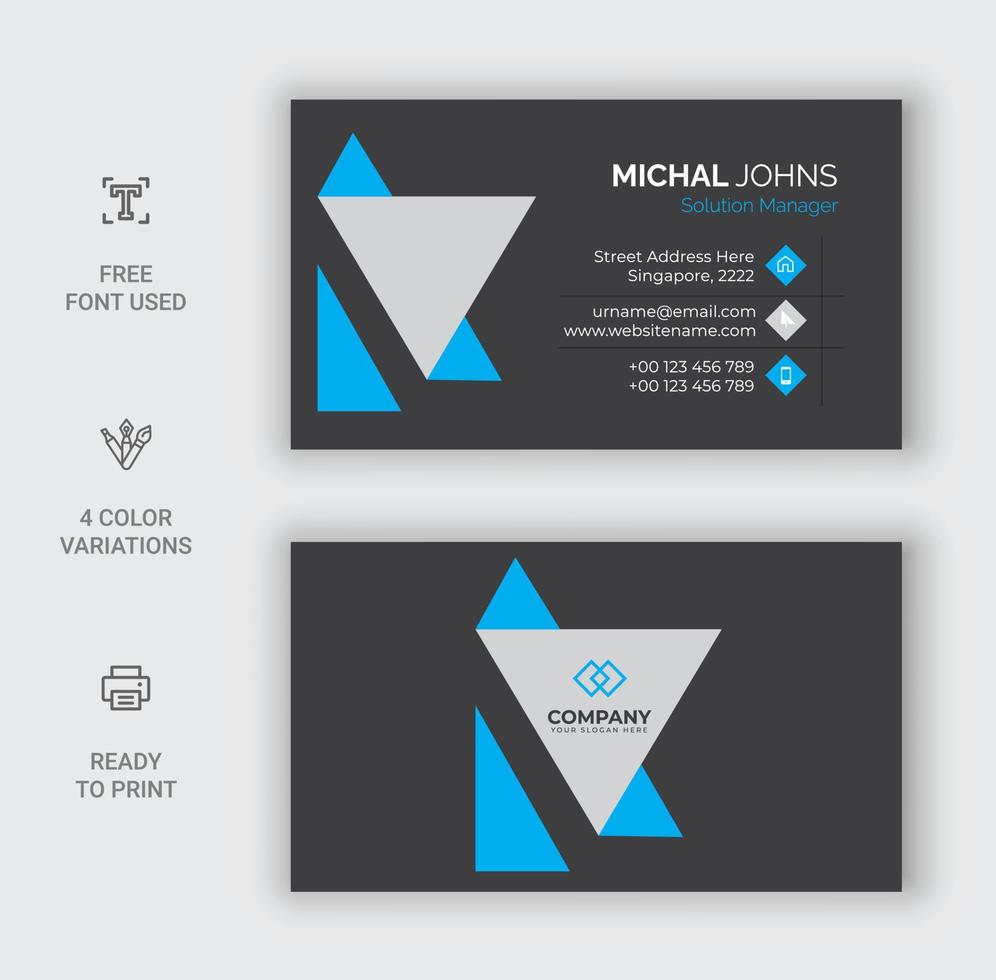 Creative Business card design vector