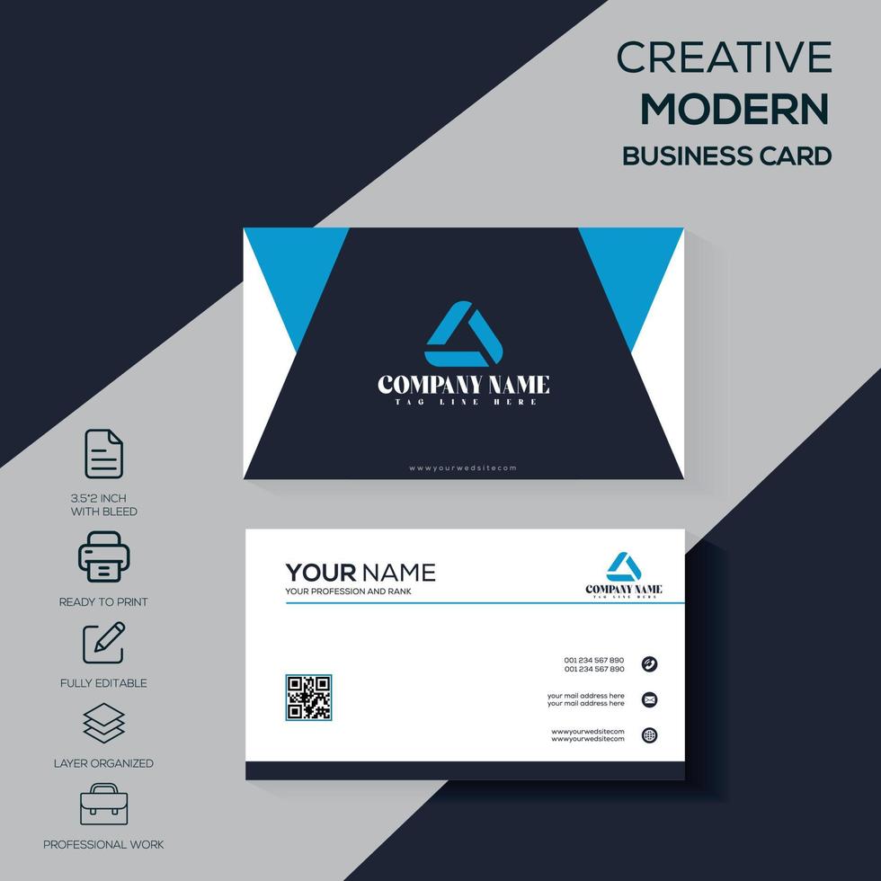 Creative, Modern, Corporate business card 0610211133 vector