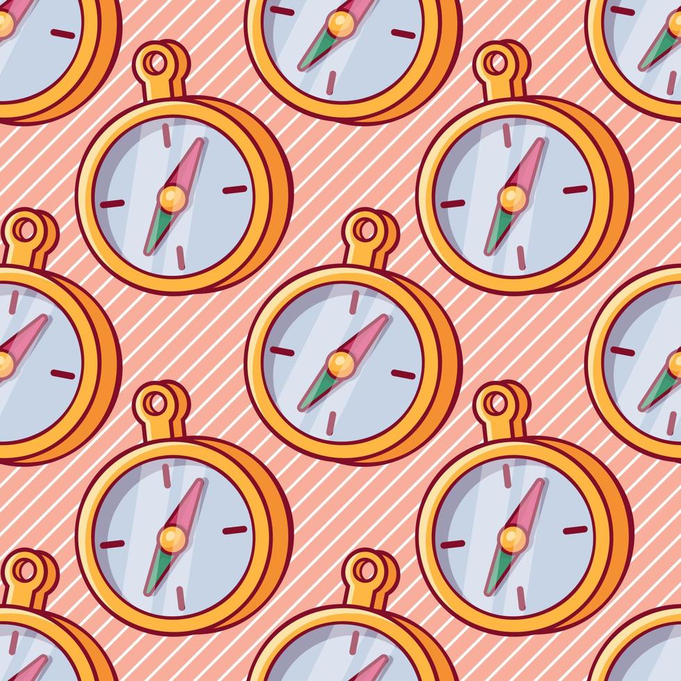 magnetic compass seamless pattern vector illustration