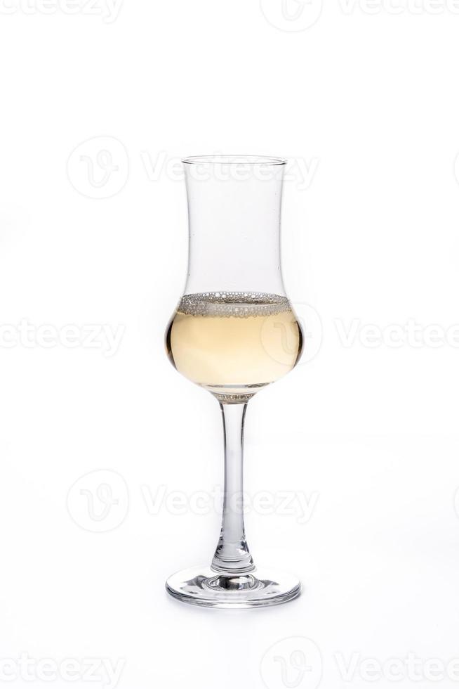 Italian golden grappa drink photo