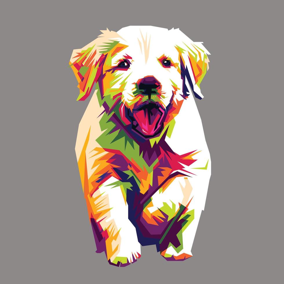 Dog cat pop art vector