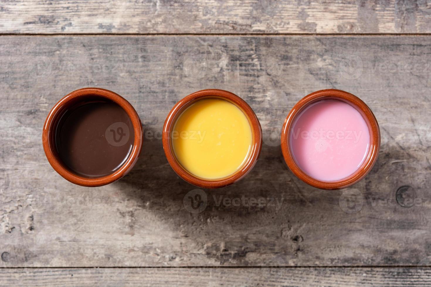 Traditional Mexican atole drink photo