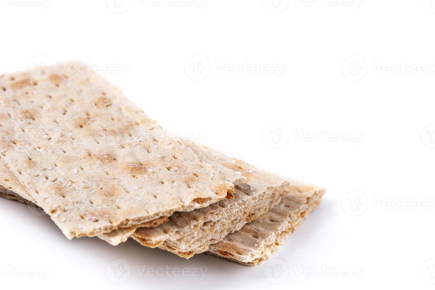 Traditional matzah bread photo