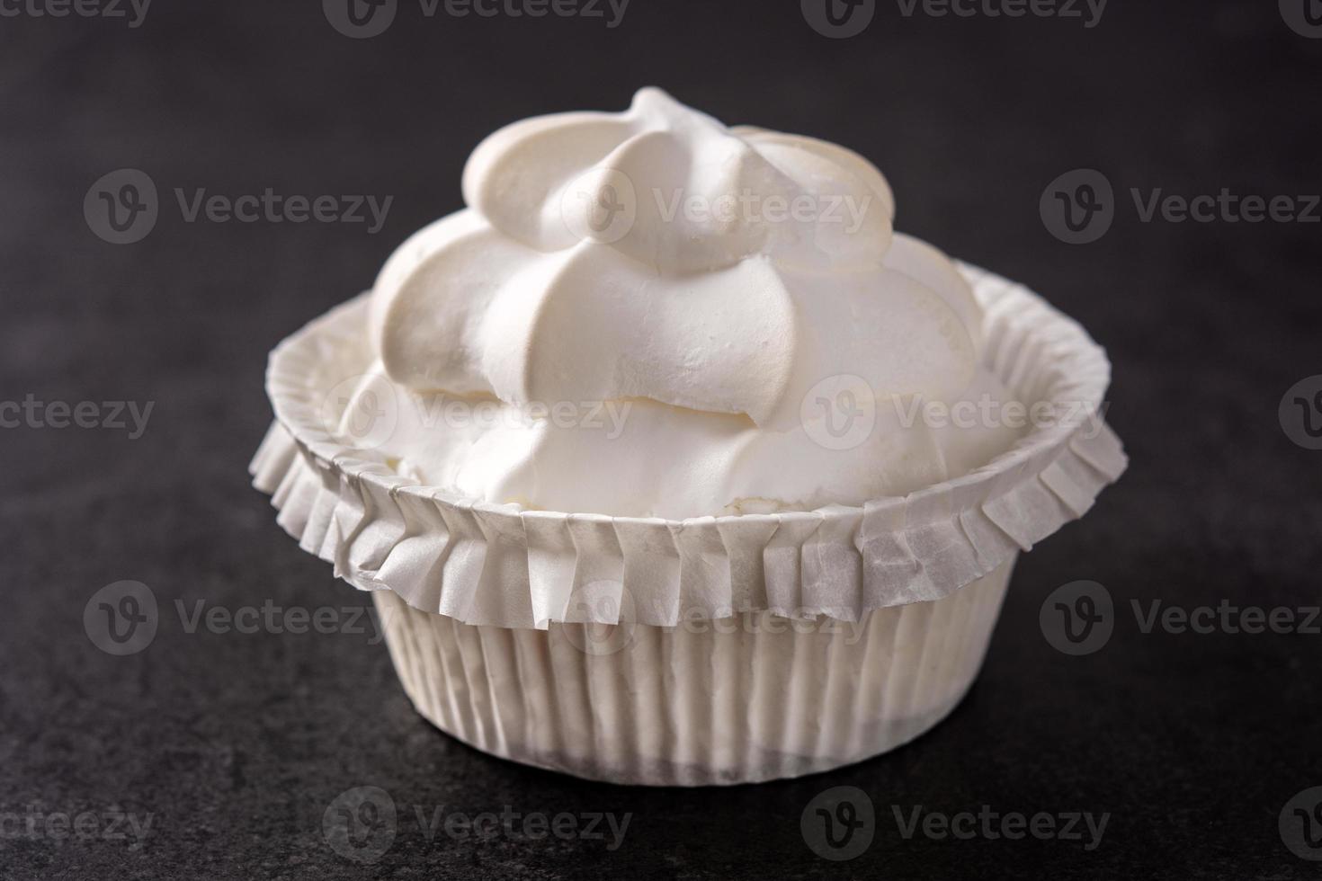 Meringue whipped cream photo