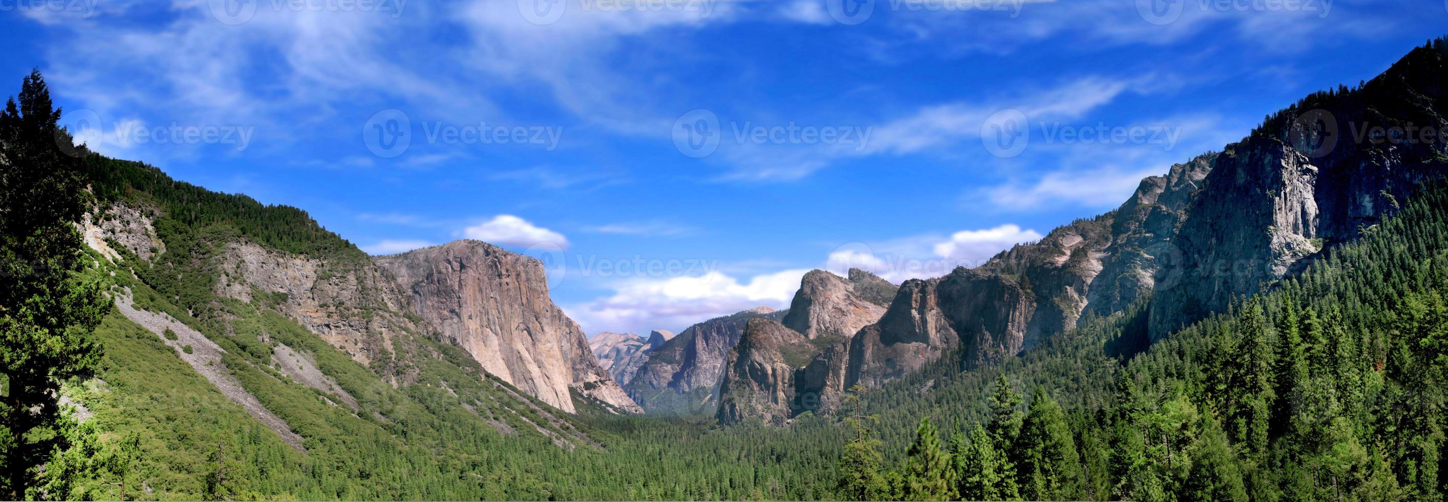 Panoramic Shot of Tunnel View photo