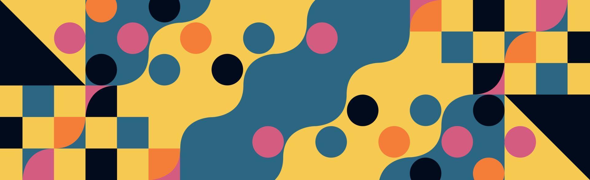 Abstract background with different geometric shapes - illustration vector