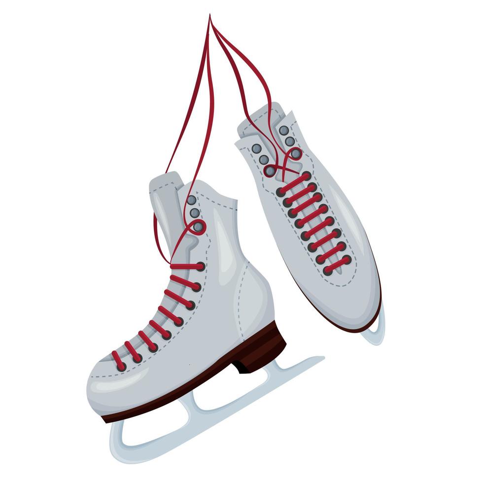 Ice skating shoes. Icon. Vector illustration isolated on a white background