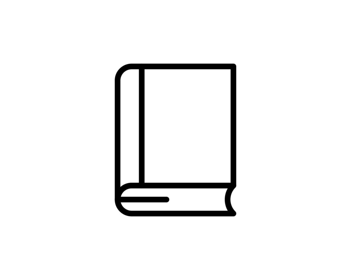 Book line icon, outline vector sign, linear style pictogram isolated on white. Symbol, logo illustration. Editable stroke. Pixel perfect
