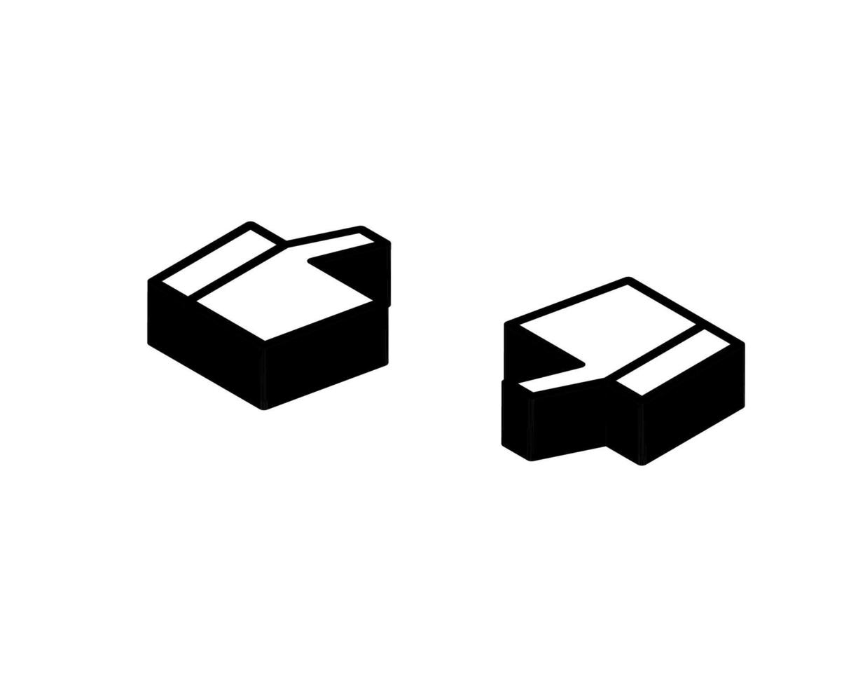Dos and donts like thumbs up or down in isometric style. Like or dislike. Modern vector illustration.