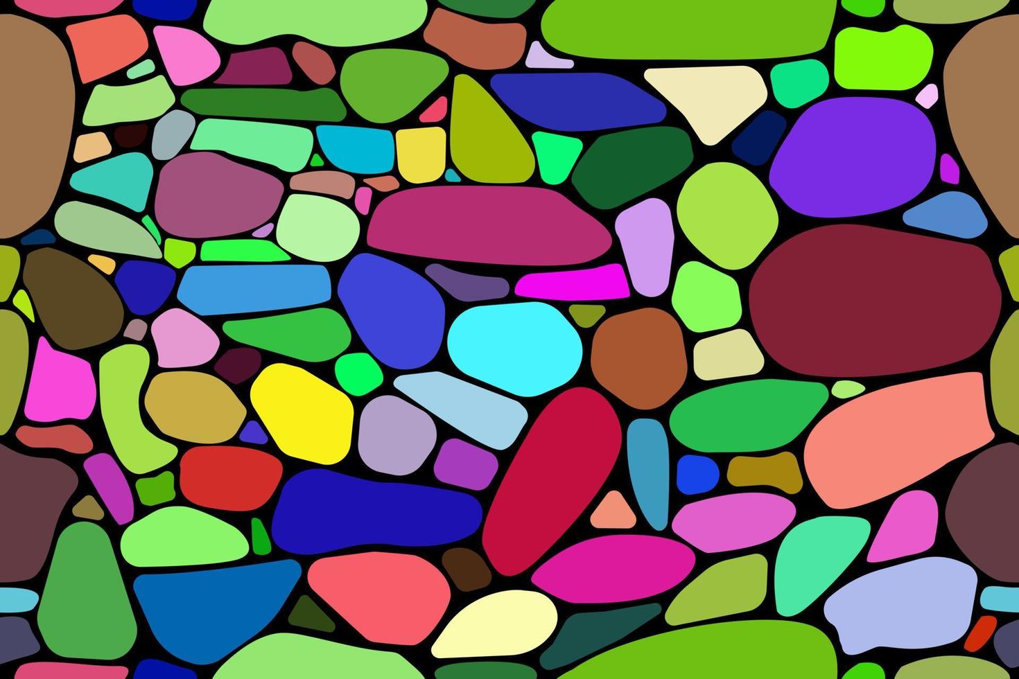 Fondo de vector de patrones sin fisuras de pared de piedra abstracta colorida