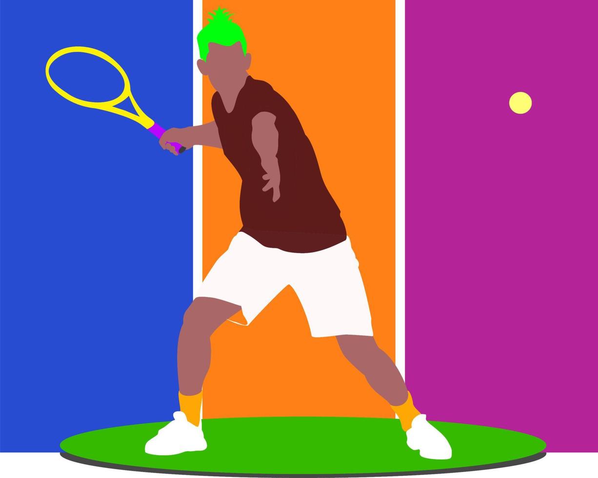 hit the perfect tennis forehand vector