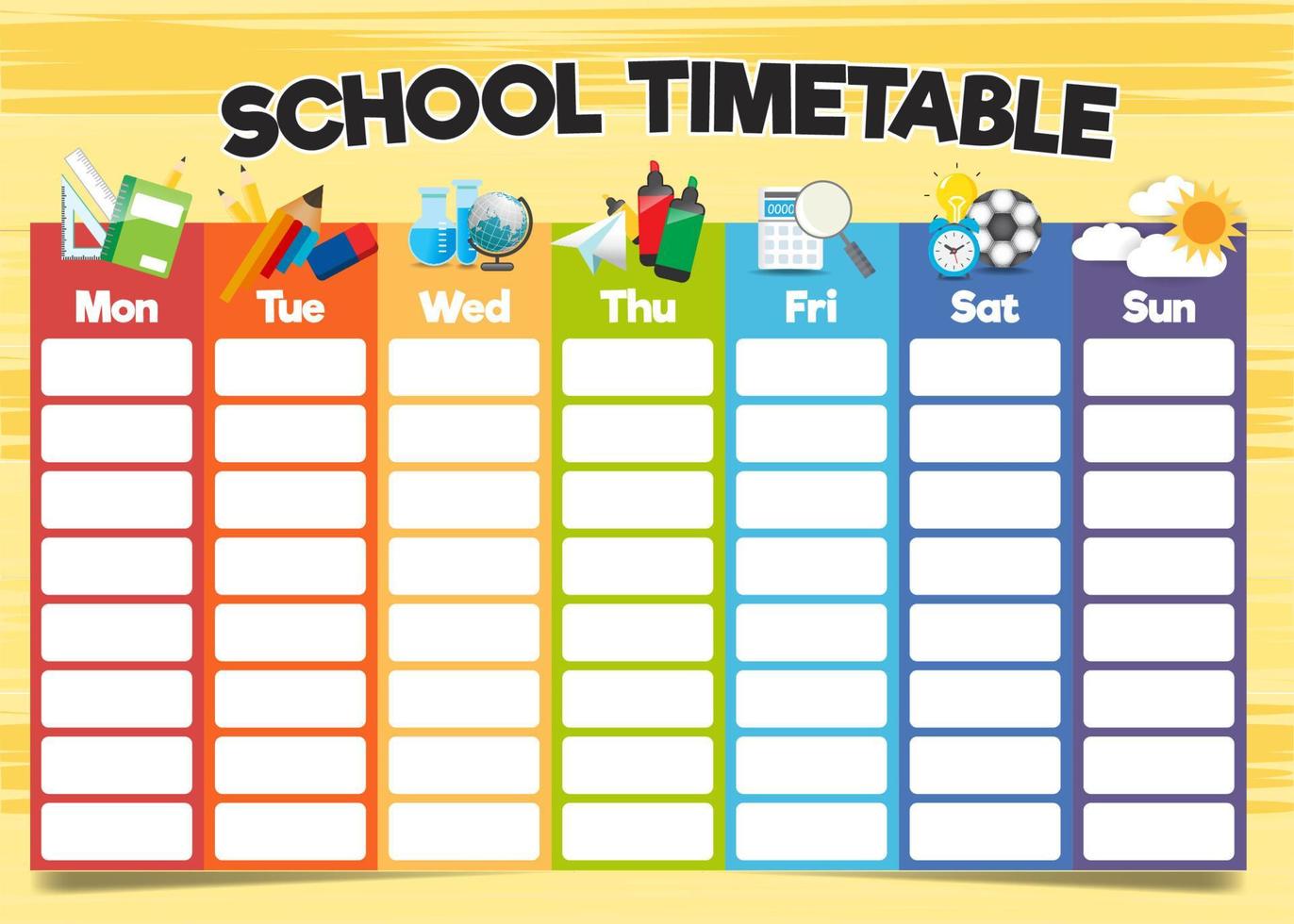 MeinLilaPark School Timetable Timetable Template Class 53 OFF