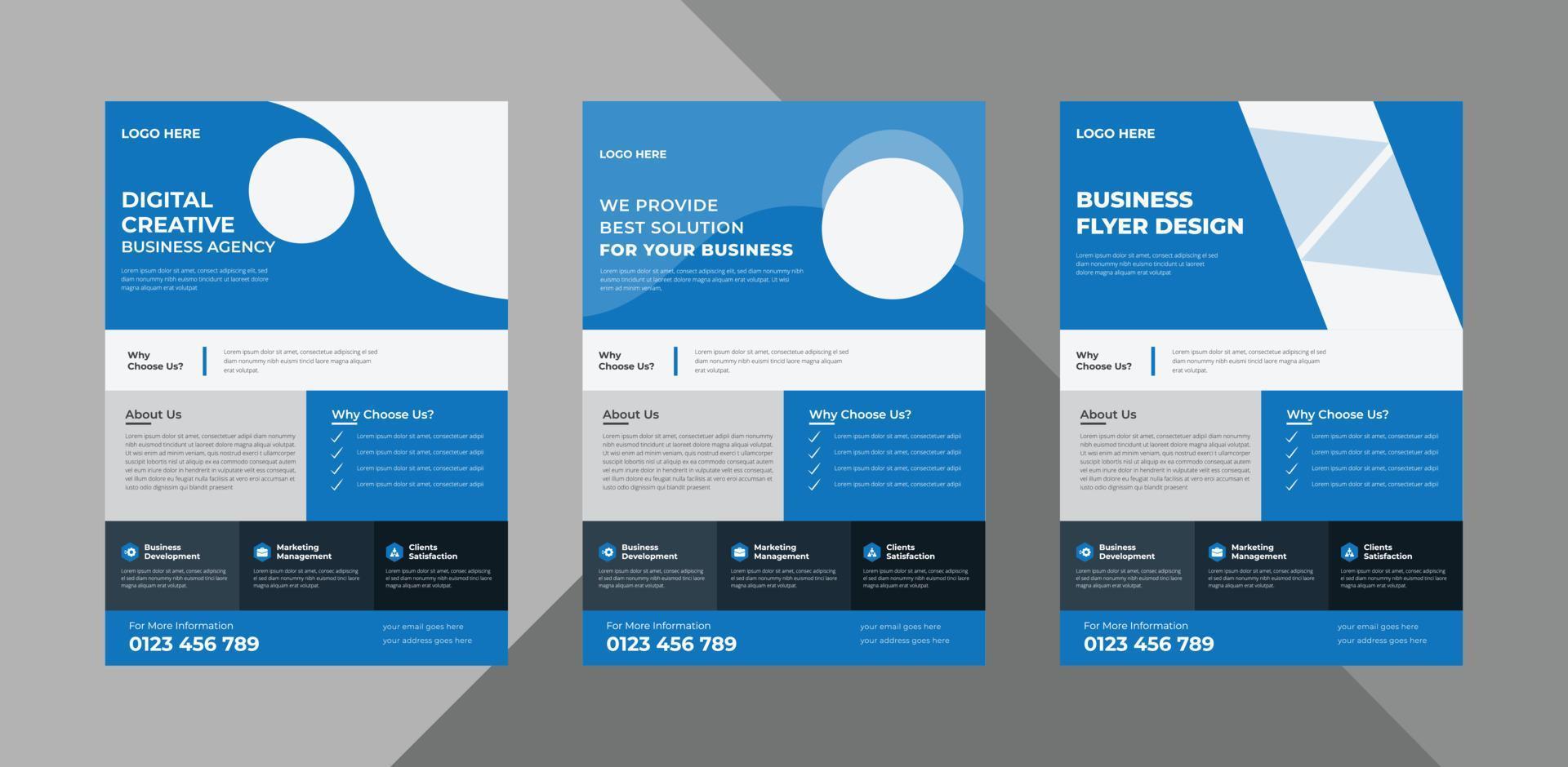 flyer design templates. business corporate flyer design ideas. poster leaflet brochure design ideas. bundle, a4 template, brochure design, cover, flyer, poster, print-ready vector