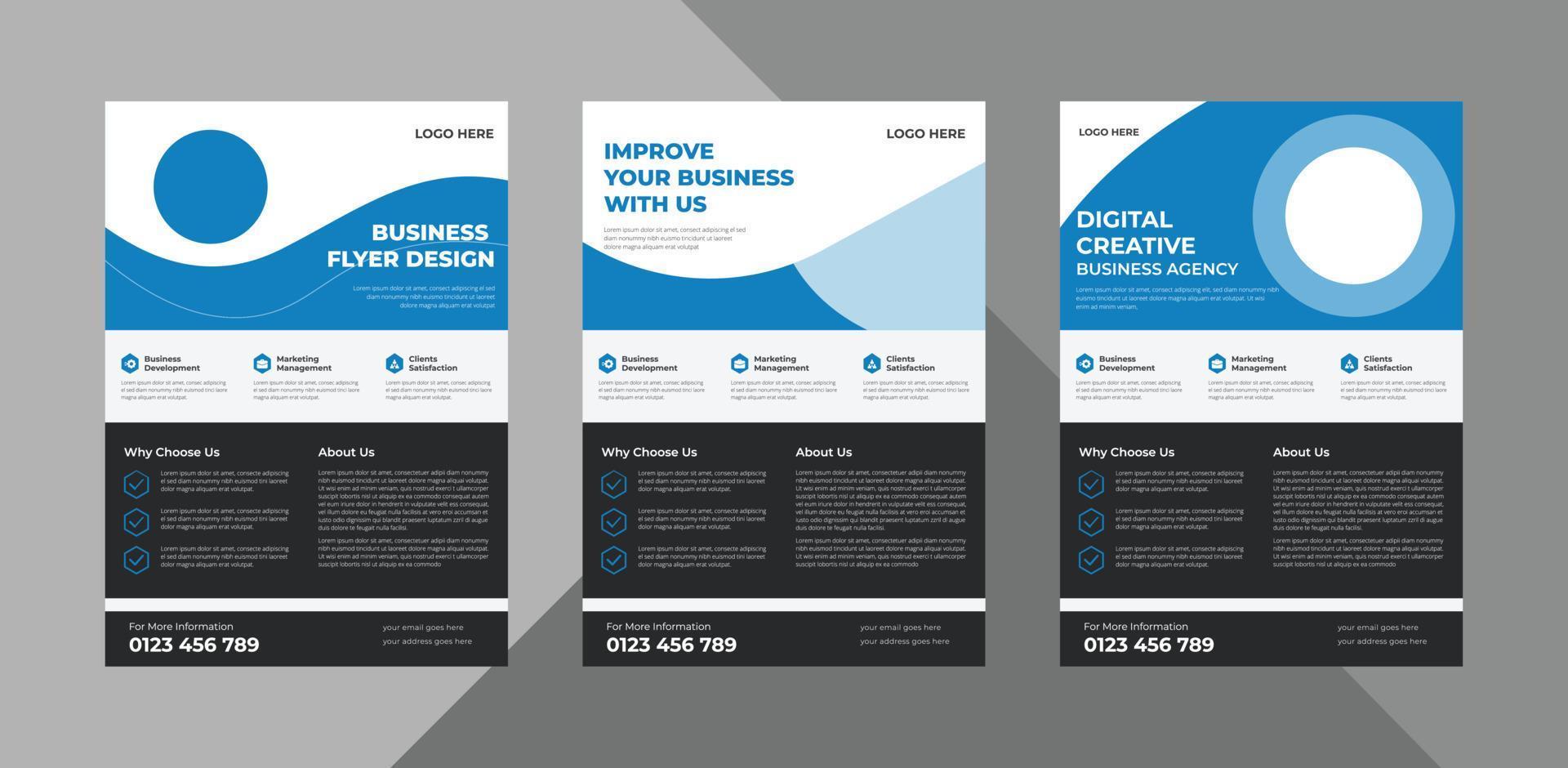 flyer design templates. business corporate flyer design ideas. poster leaflet brochure design ideas. bundle, a4 template, brochure design, cover, flyer, poster, print-ready vector