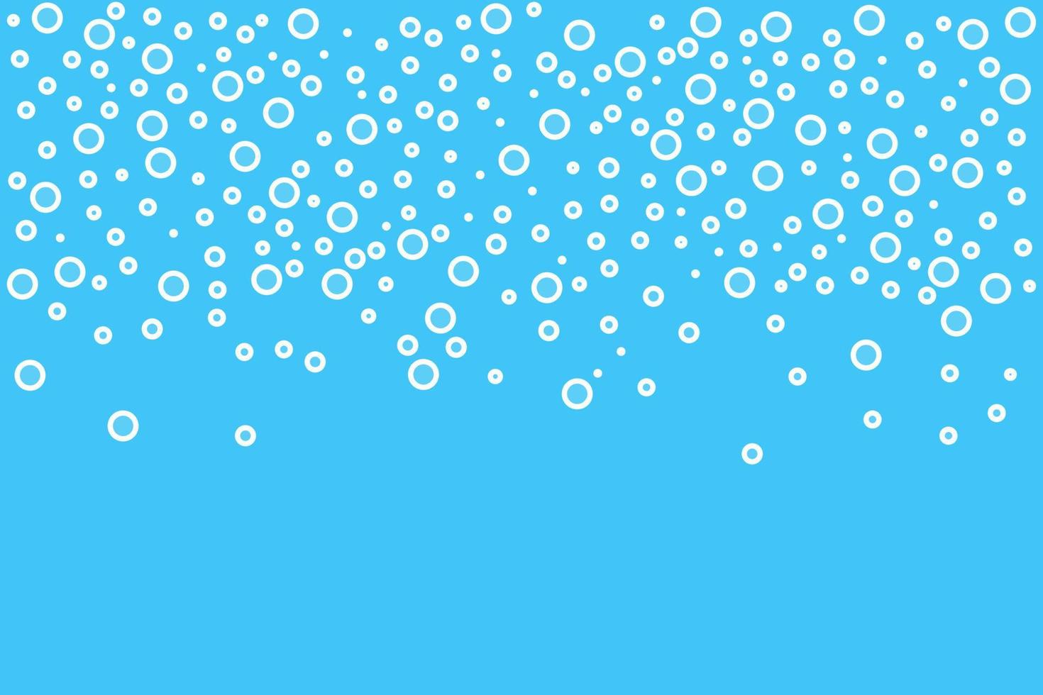 Bubbles in water background. Vector illustration in flat design