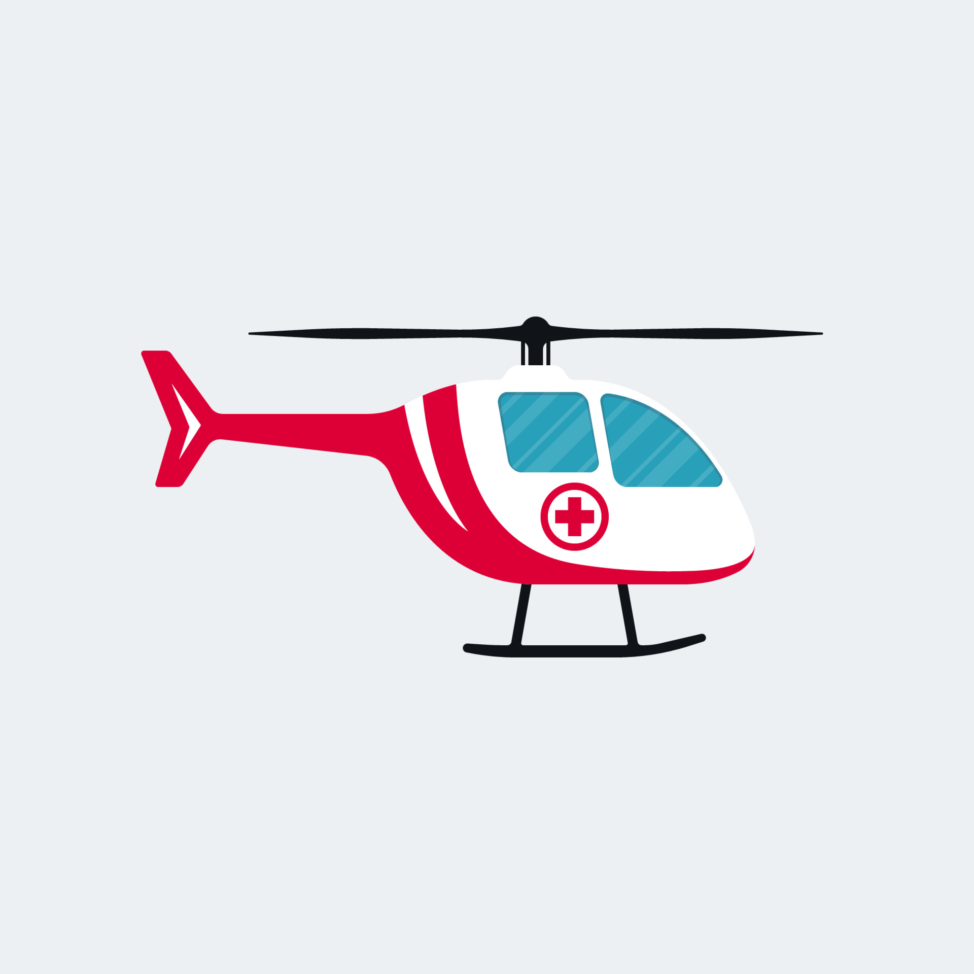 Ambulance Helicopter Cartoon Vector Design 3608814 Vector Art at Vecteezy