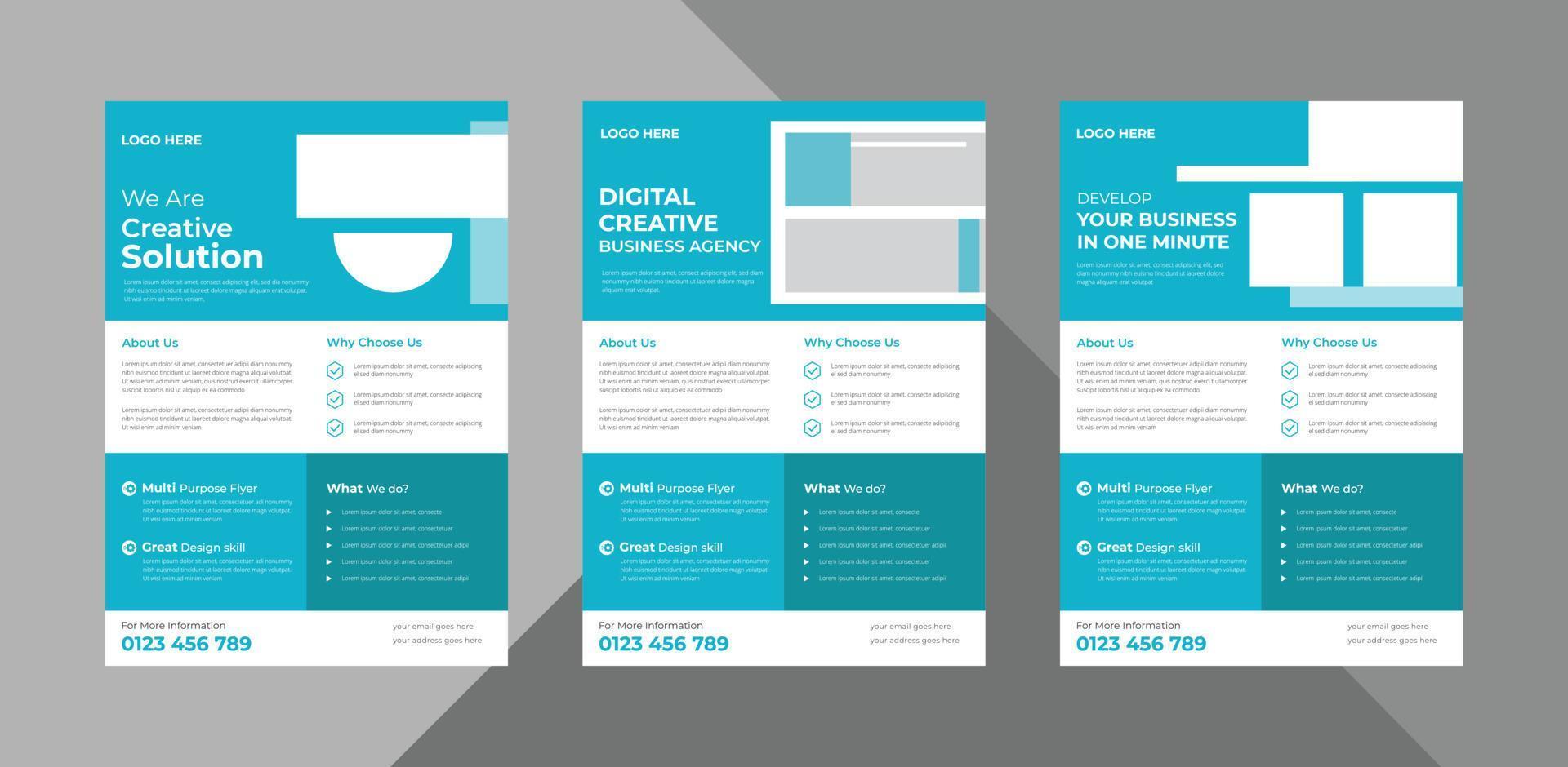 flyer design templates. business corporate flyer design ideas. poster leaflet brochure design ideas. bundle, a4 template, brochure design, cover, flyer, poster, print-ready vector