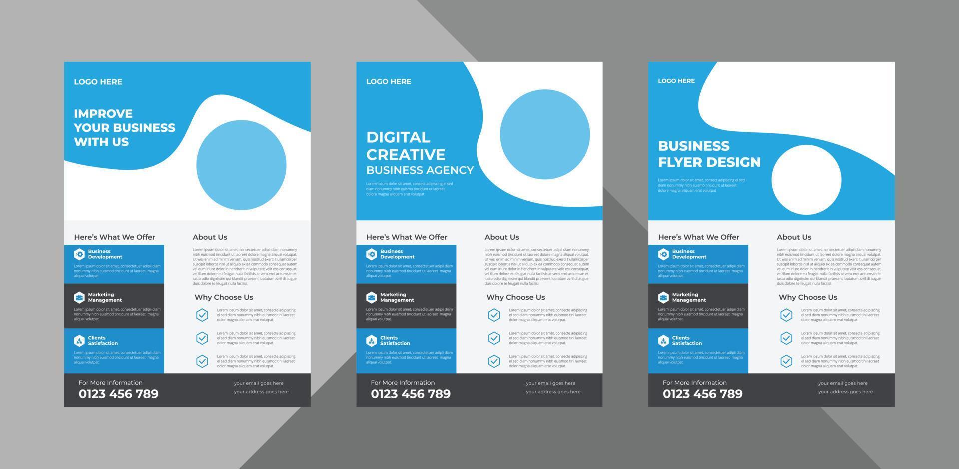 flyer design templates. business corporate flyer design ideas. poster leaflet brochure design ideas. bundle, a4 template, brochure design, cover, flyer, poster, print-ready vector