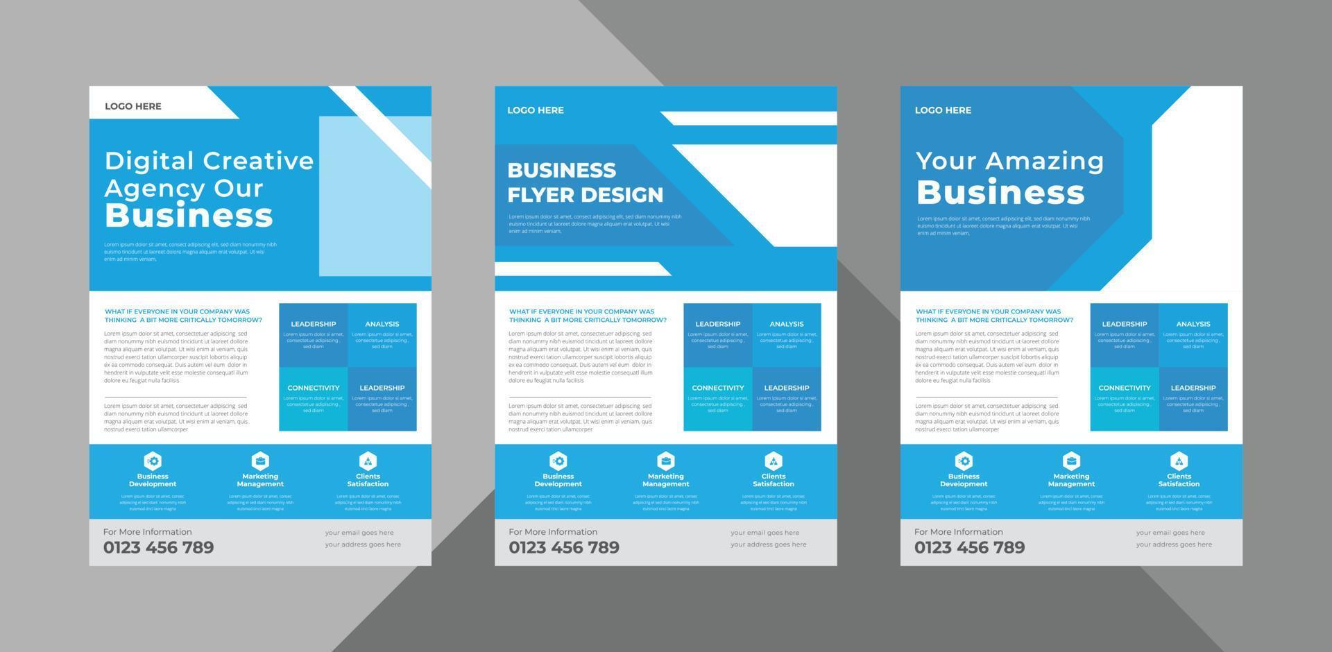 flyer design templates. business corporate flyer design ideas. poster leaflet brochure design ideas. bundle, a4 template, brochure design, cover, flyer, poster, print-ready vector